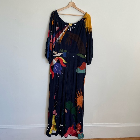 ❌ SOLD ❌ Farm Rio Frances Jumpsuit Anthropologie - Picture 6 of 9